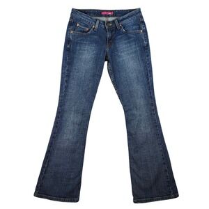Levis 518 Superlow Bootcut Jeans Womens 30x28 Blue Medium Wash Good Y2K Low Rise